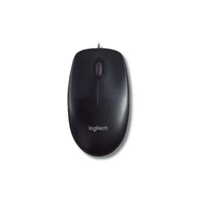 Logitech M90 Wired USB Optical Mouse – Black